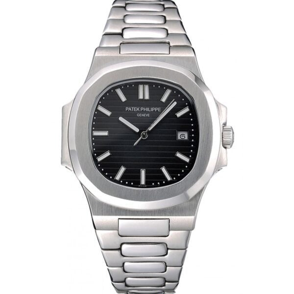 Patek Philippe Silver With Black Dial