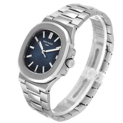 Patek Philippe Silver With Blue Dial