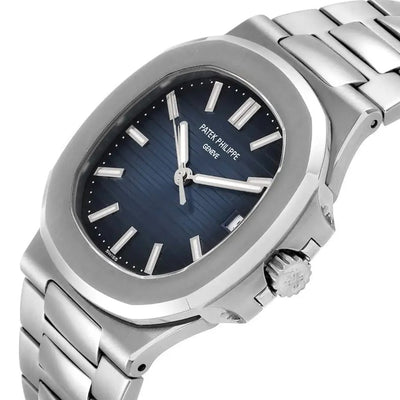 Patek Philippe Silver With Blue Dial