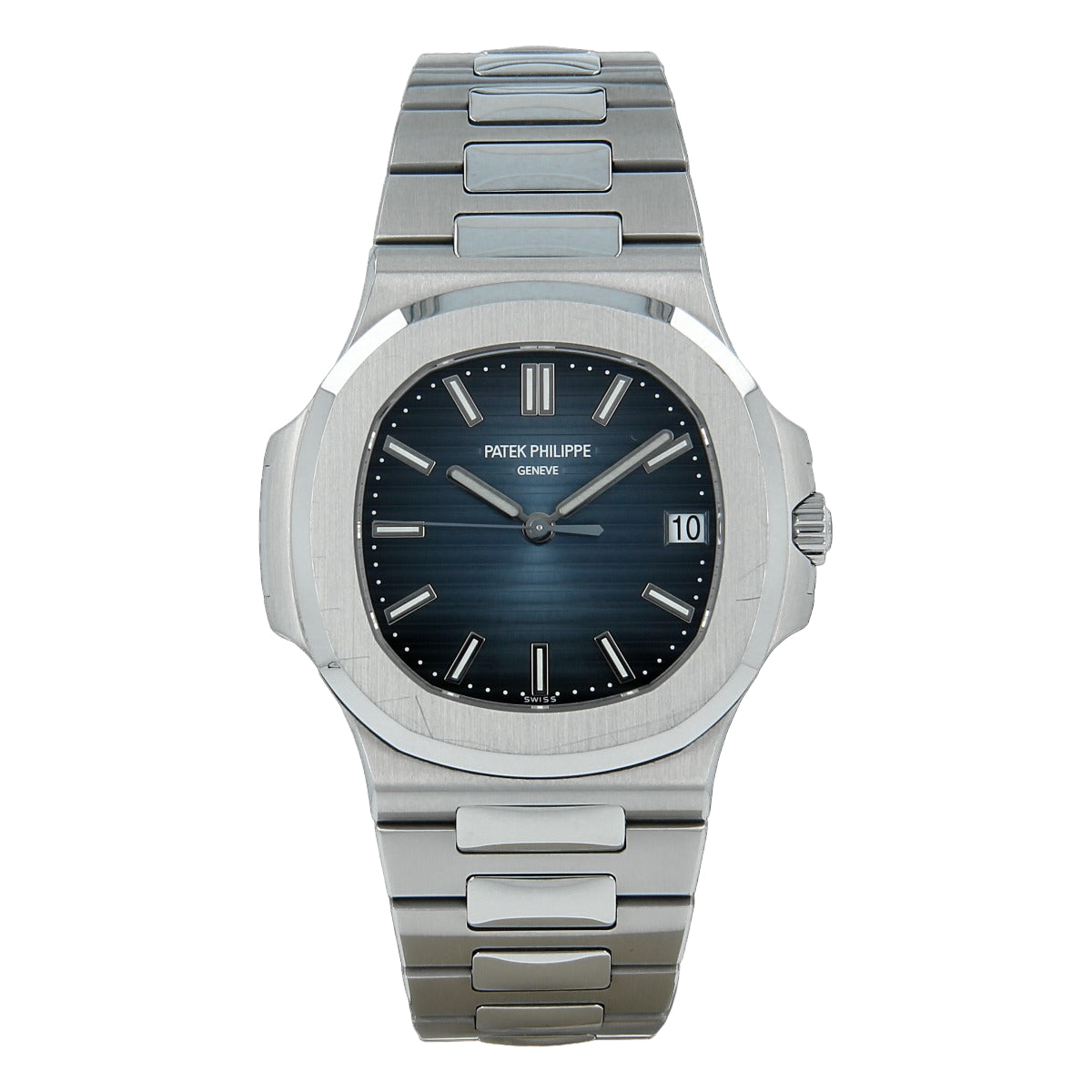 Patek Philippe Silver With Blue Dial